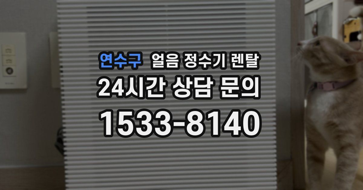연수구 얼음 정수기 렌탈
