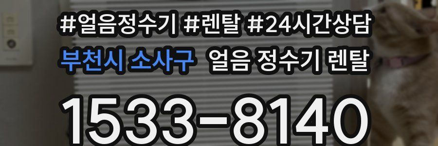 부천시 소사구 얼음 정수기 렌탈