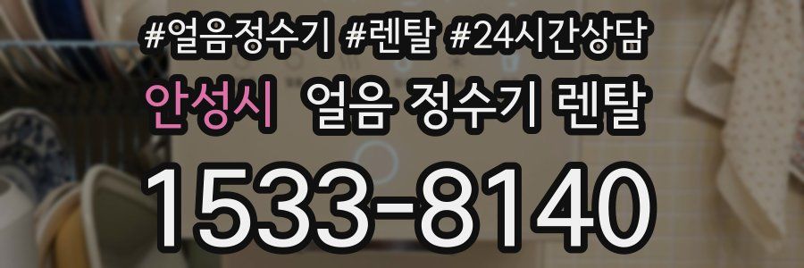 안성시 얼음 정수기 렌탈