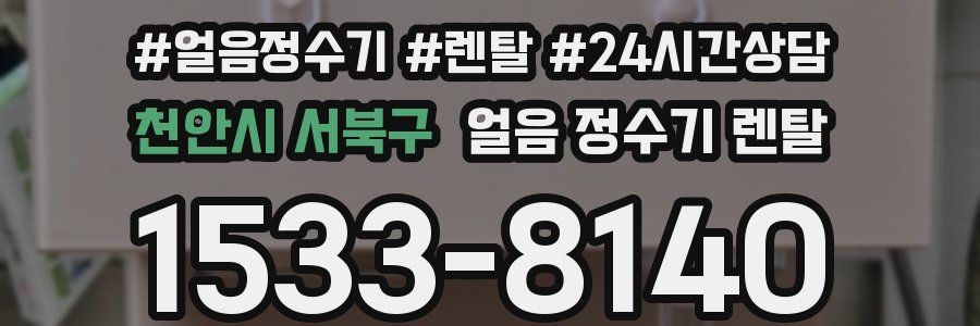 천안시 서북구 얼음 정수기 렌탈