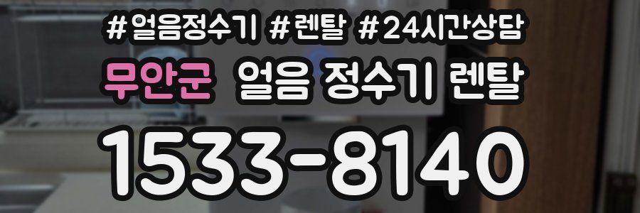 무안군 얼음 정수기 렌탈