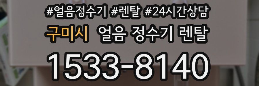 구미시 얼음 정수기 렌탈