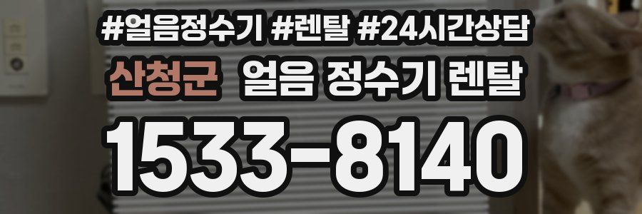 산청군 얼음 정수기 렌탈