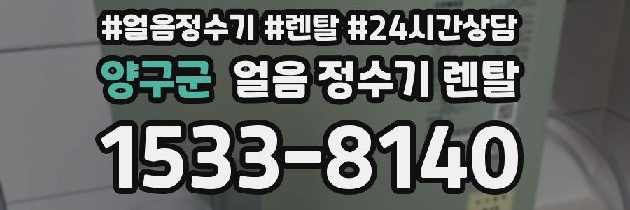 양구군 얼음 정수기 렌탈