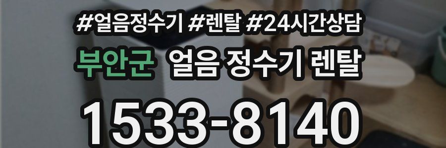 부안군 얼음 정수기 렌탈