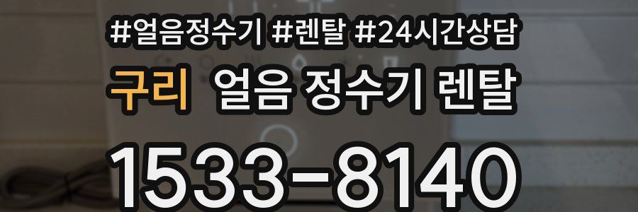 구리 얼음 정수기 렌탈