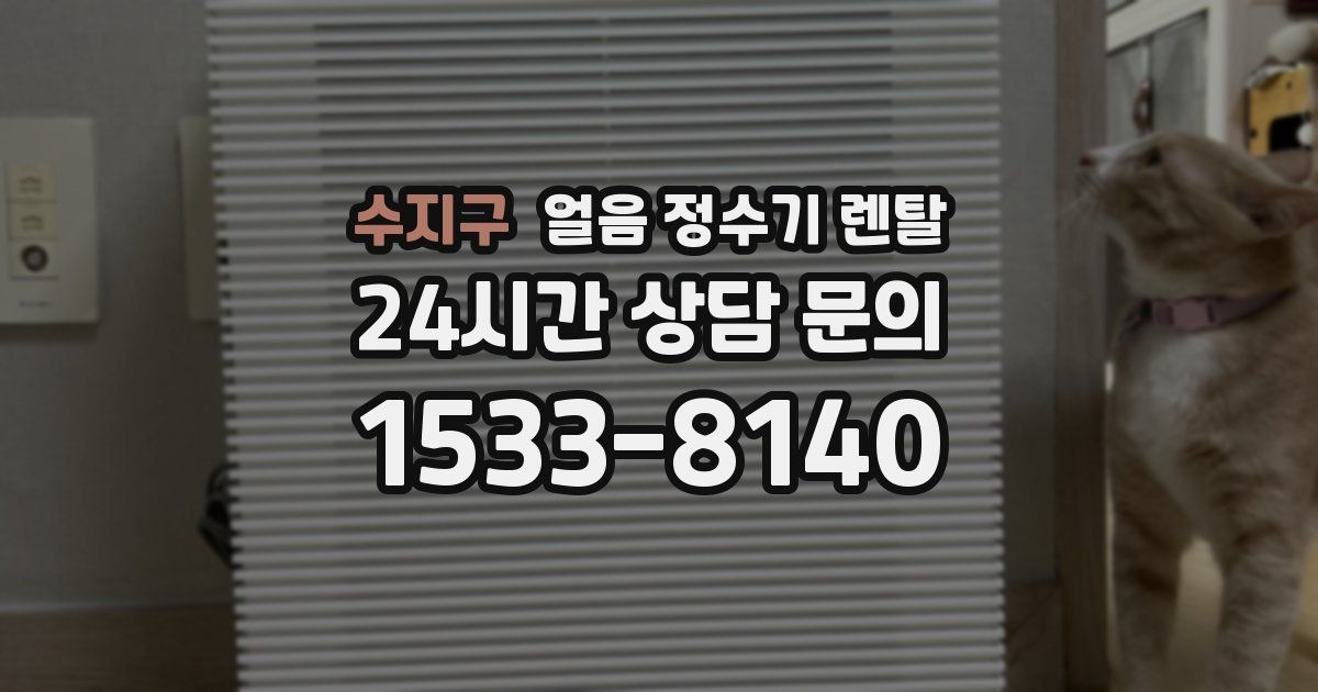 수지구 얼음 정수기 렌탈