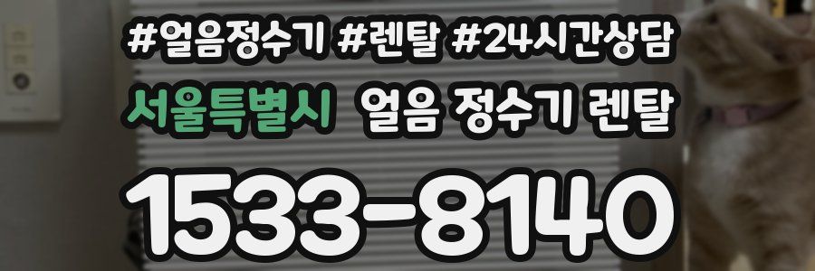 서울특별시 얼음 정수기 렌탈