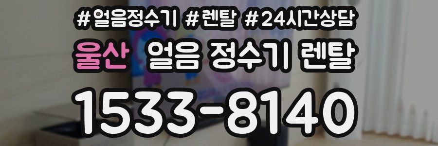 울산 얼음 정수기 렌탈