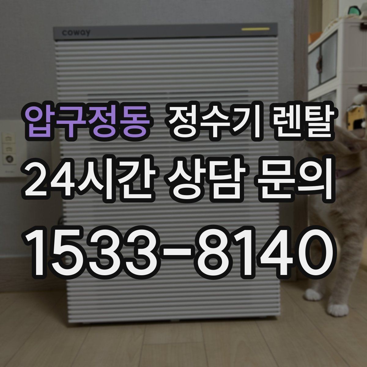 압구정동 정수기 렌탈 물에서 냄새가 나면 원인별로 점검하기
