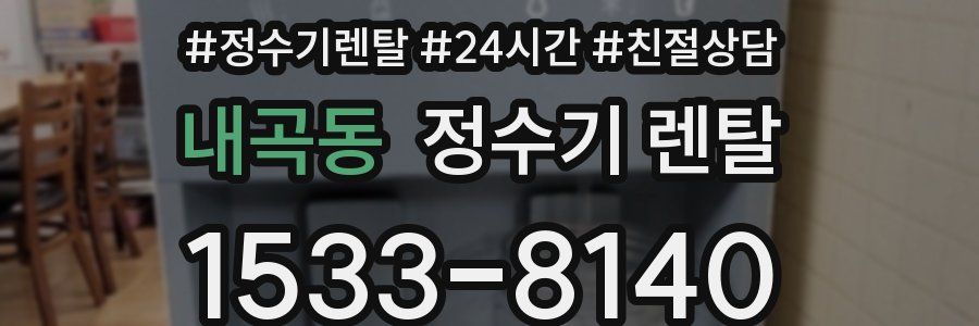 내곡동 정수기 렌탈