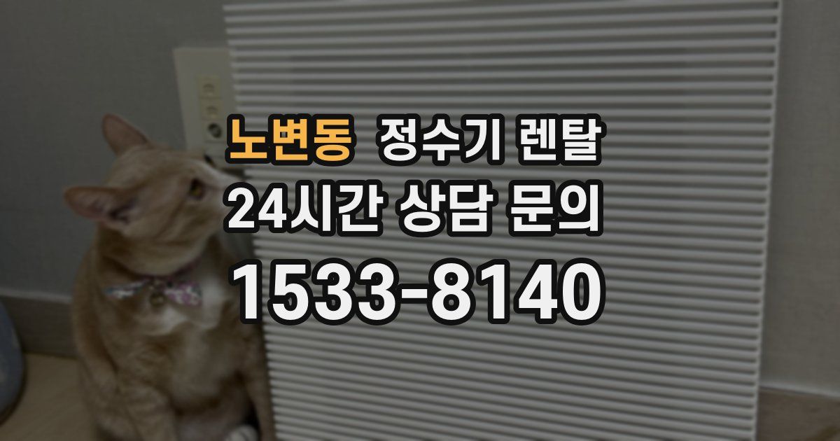 노변동 정수기 렌탈