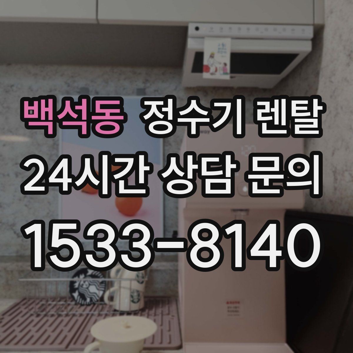 백석동 정수기 렌탈 필터 위치(내장 외장)에 따라 달라지는 장단점
