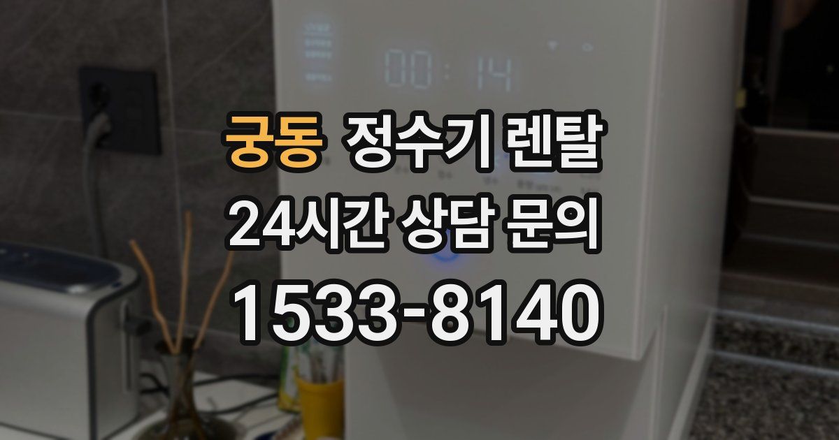 궁동 정수기 렌탈