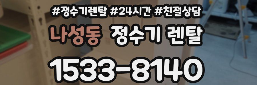 나성동 정수기 렌탈