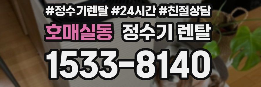 호매실동 정수기 렌탈
