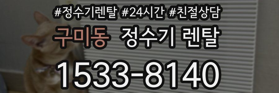 구미동 정수기 렌탈