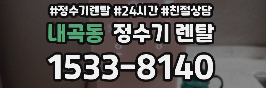 내곡동 정수기 렌탈