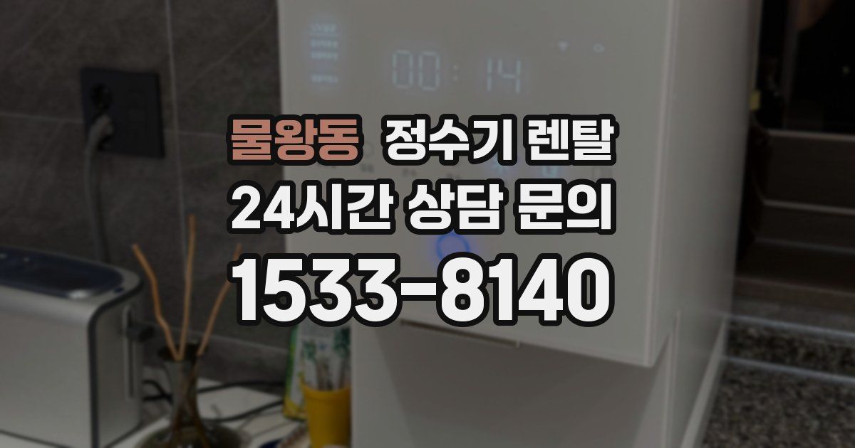 물왕동 정수기 렌탈