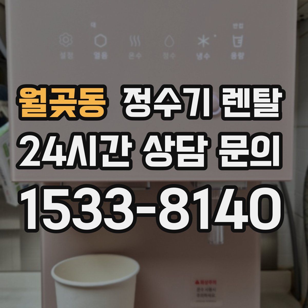 월곶동 정수기 렌탈