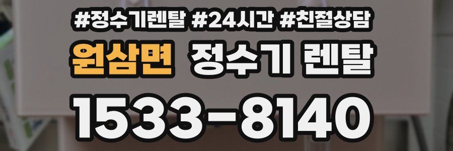 원삼면 정수기 렌탈