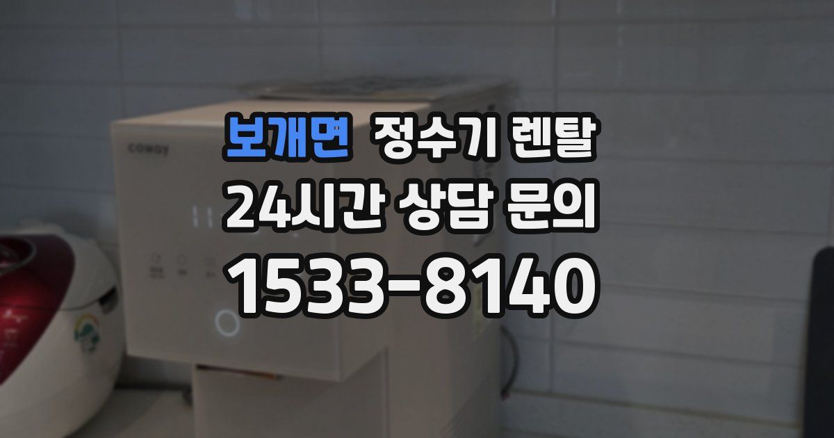 보개면 정수기 렌탈