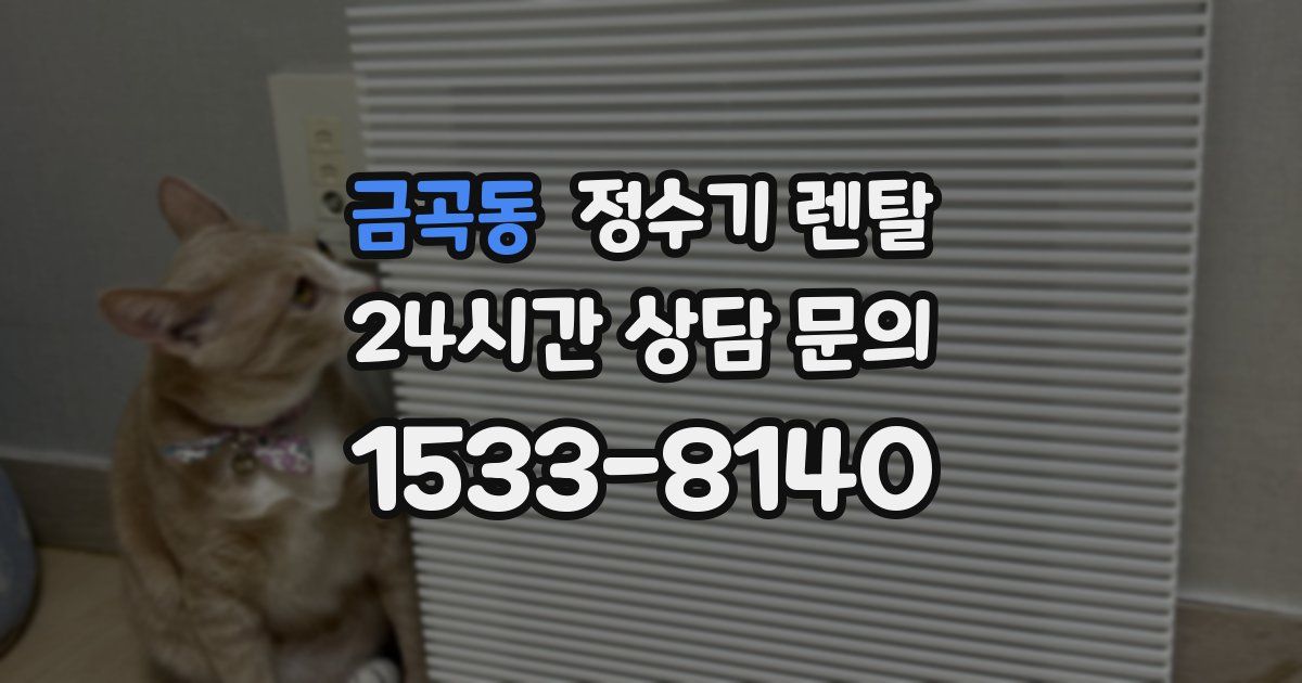 금곡동 정수기 렌탈