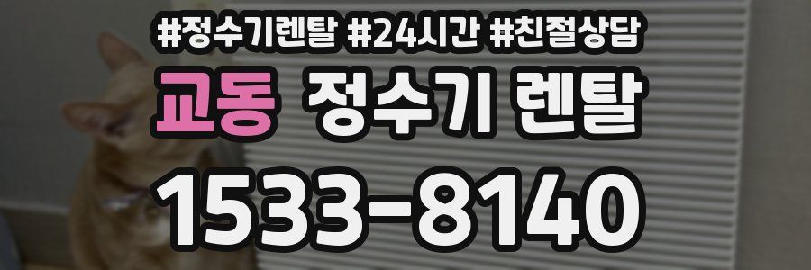 교동 정수기 렌탈