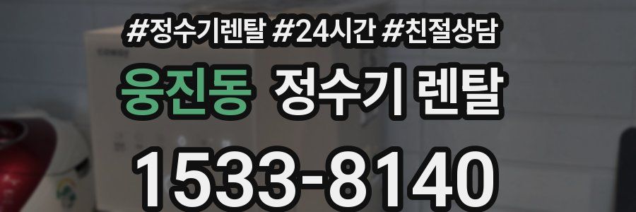 웅진동 정수기 렌탈