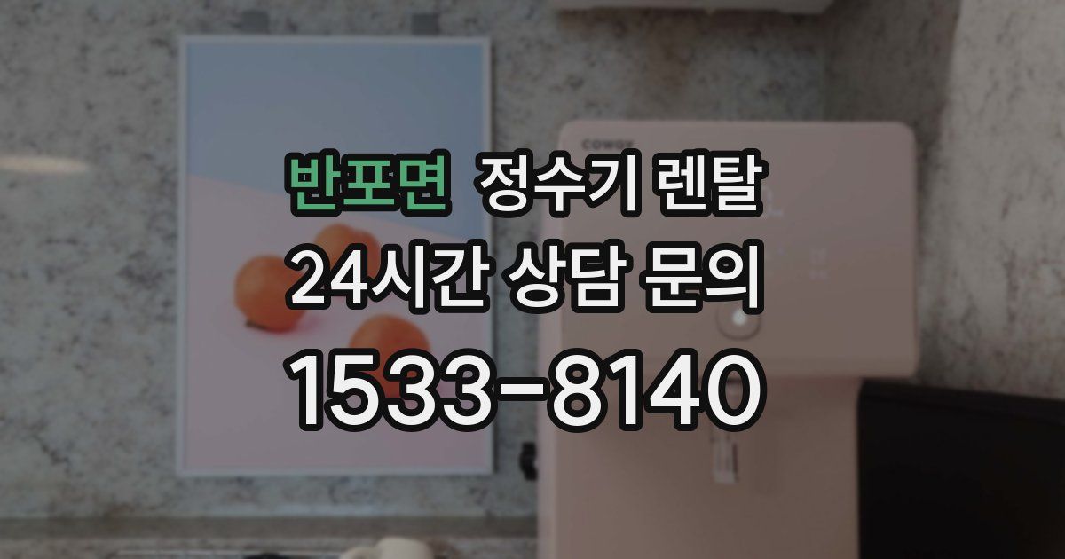 반포면 정수기 렌탈