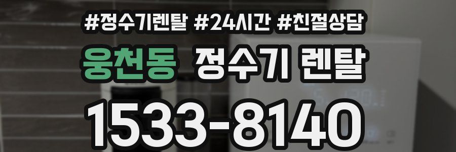웅천동 정수기 렌탈
