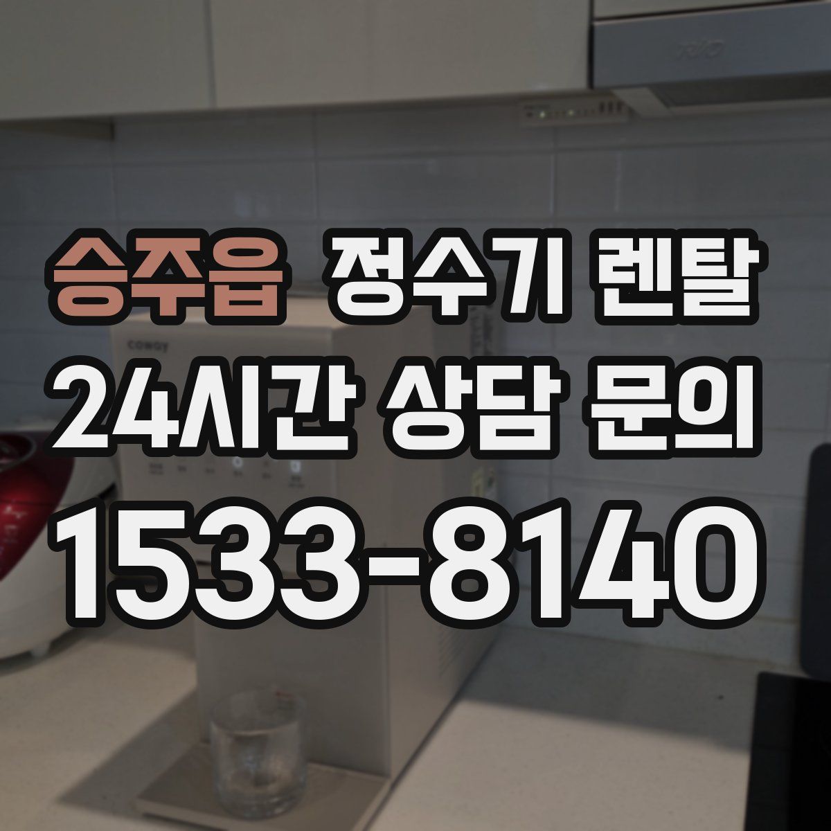 승주읍 정수기 렌탈