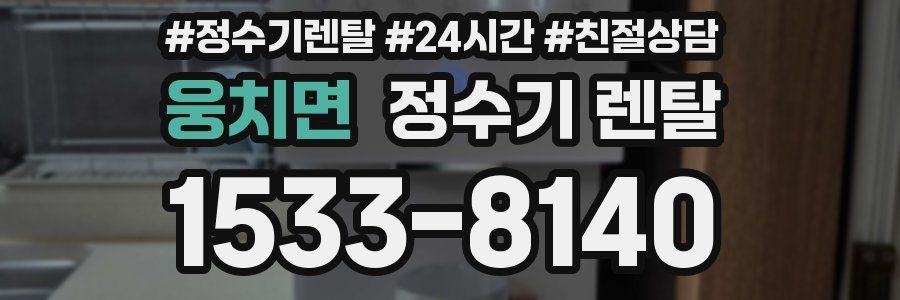 웅치면 정수기 렌탈