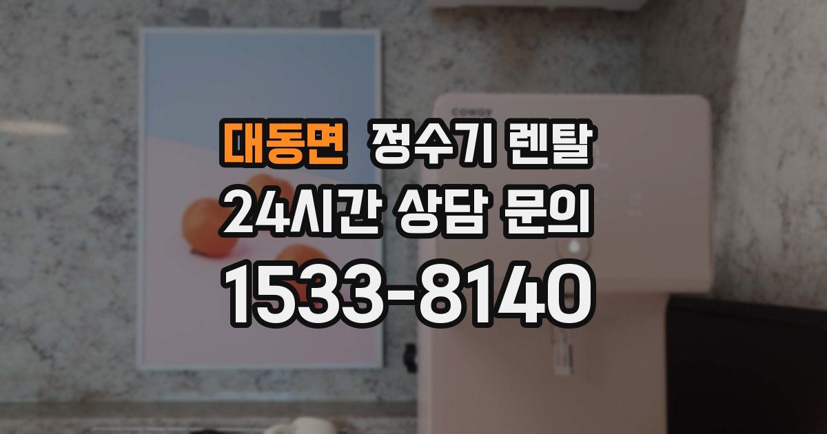 대동면 정수기 렌탈