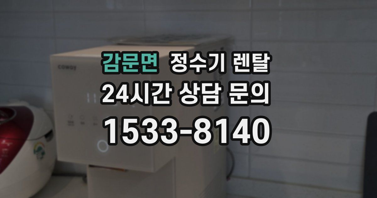 감문면 정수기 렌탈