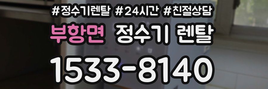 부항면 정수기 렌탈