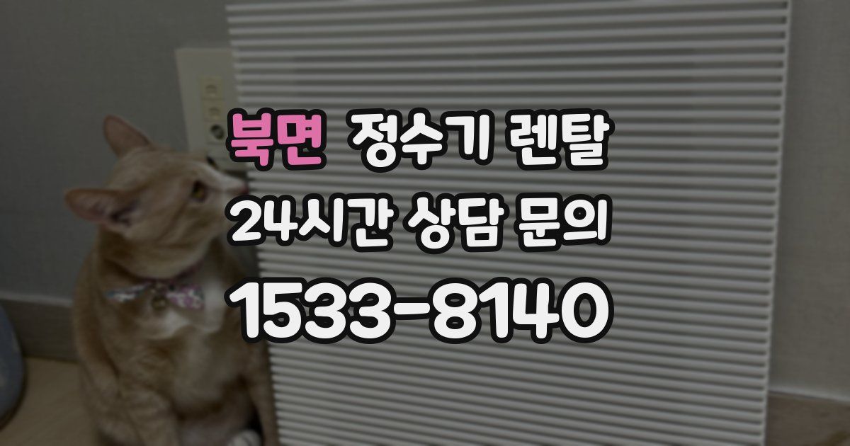 북면 정수기 렌탈