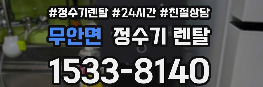 무안면 정수기 렌탈