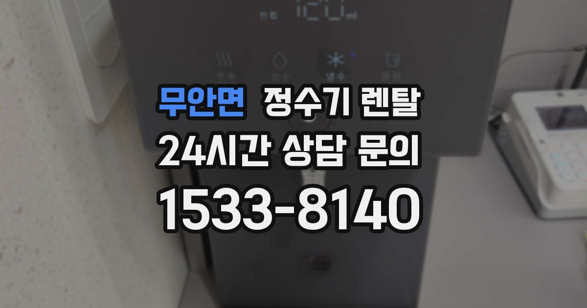 무안면 정수기 렌탈