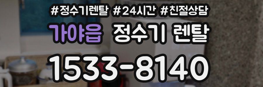 가야읍 정수기 렌탈