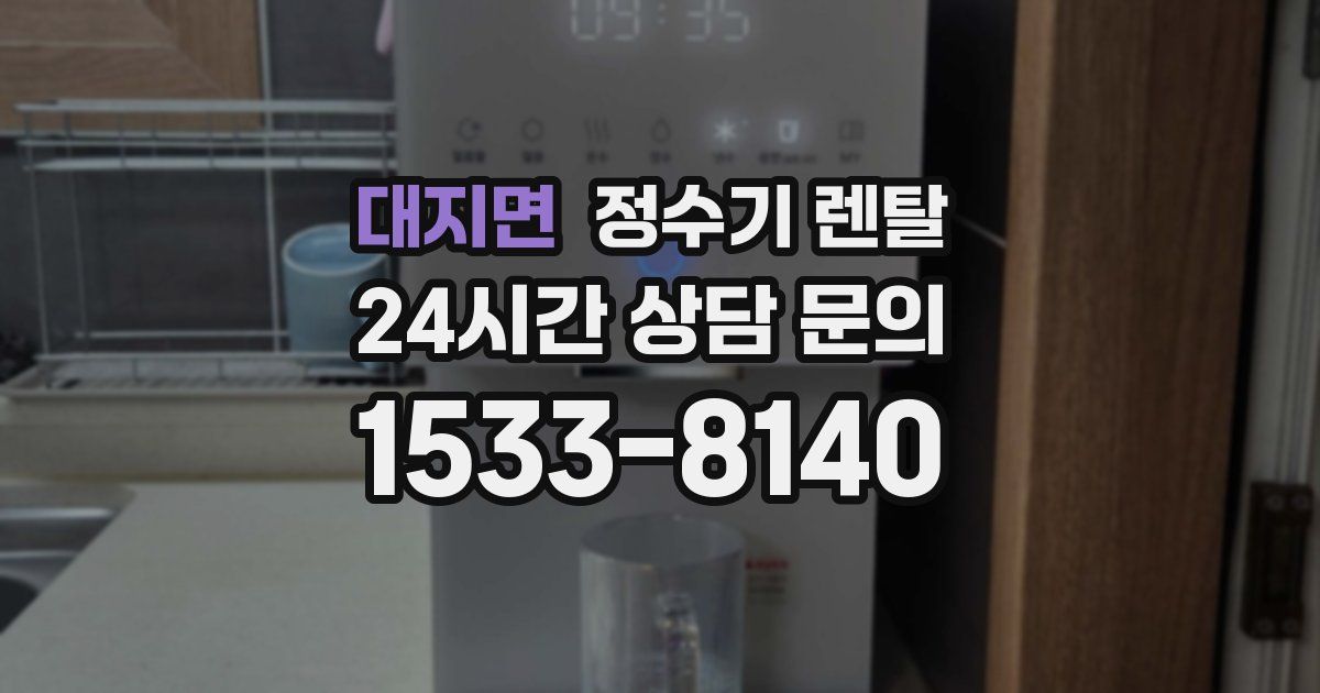 대지면 정수기 렌탈