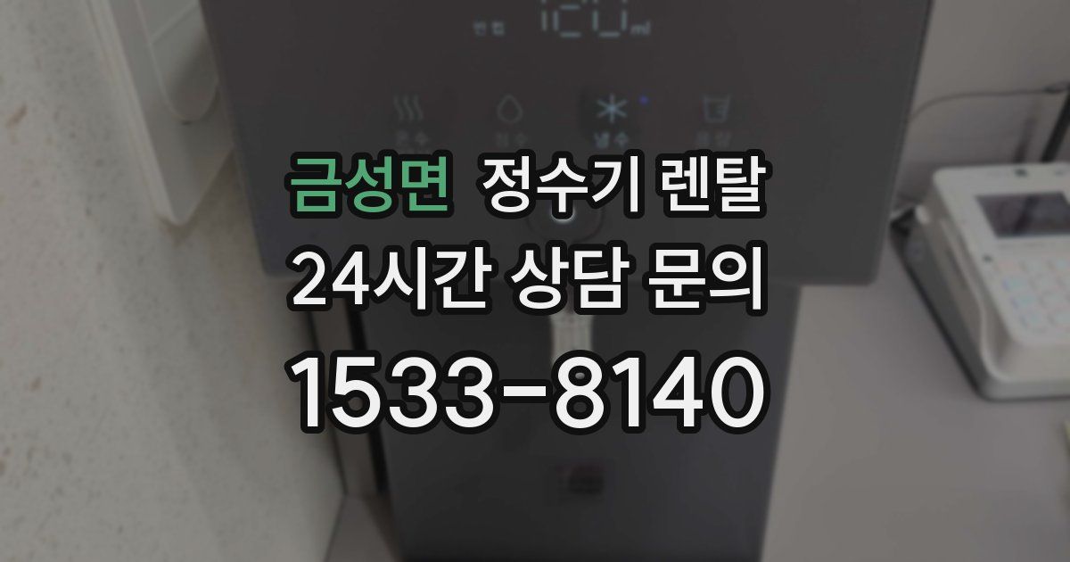 금성면 정수기 렌탈