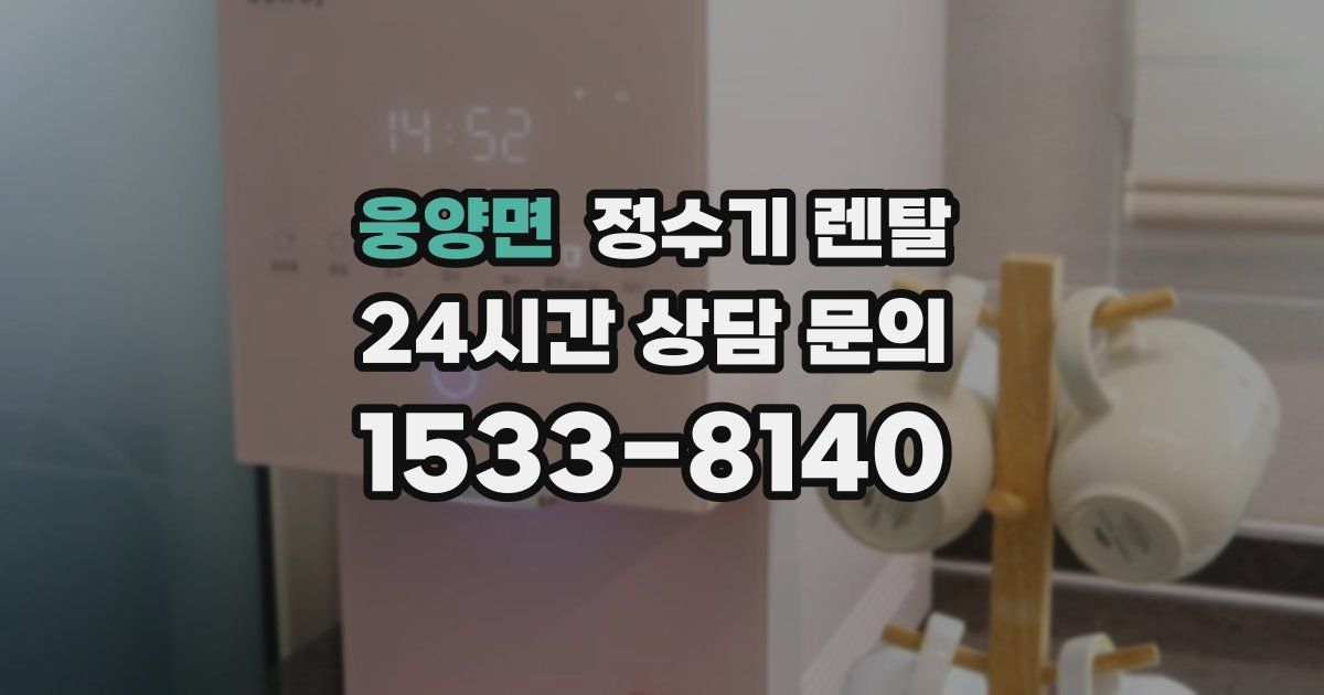 웅양면 정수기 렌탈