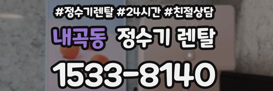 내곡동 정수기 렌탈