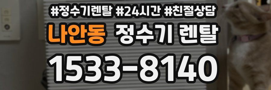 나안동 정수기 렌탈