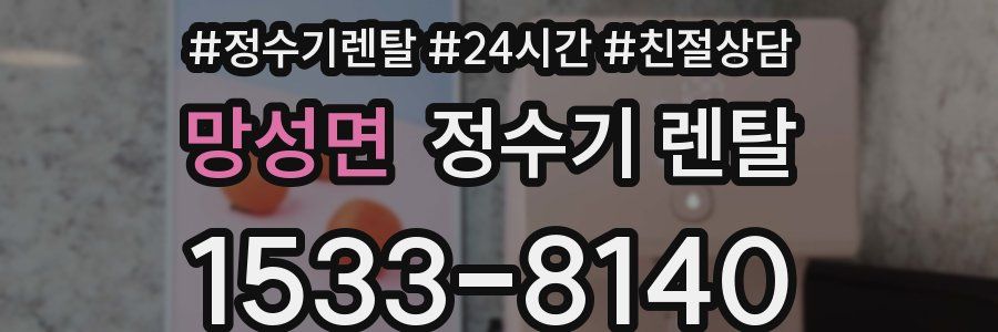 망성면 정수기 렌탈