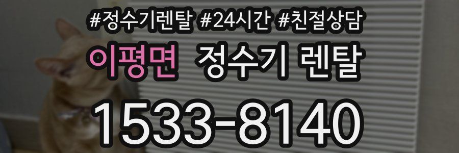 이평면 정수기 렌탈