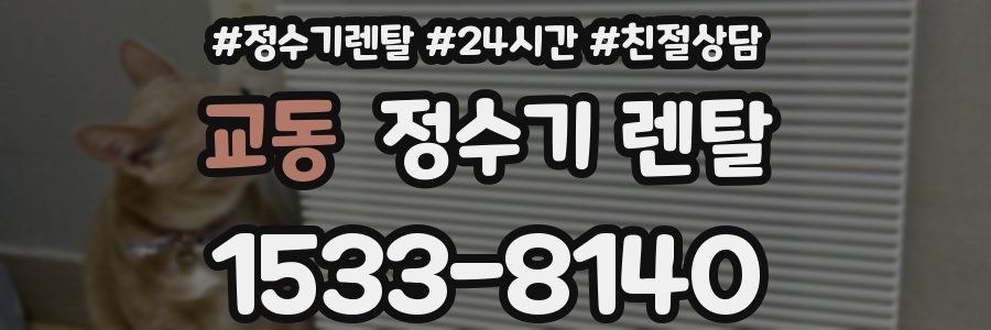 교동 정수기 렌탈