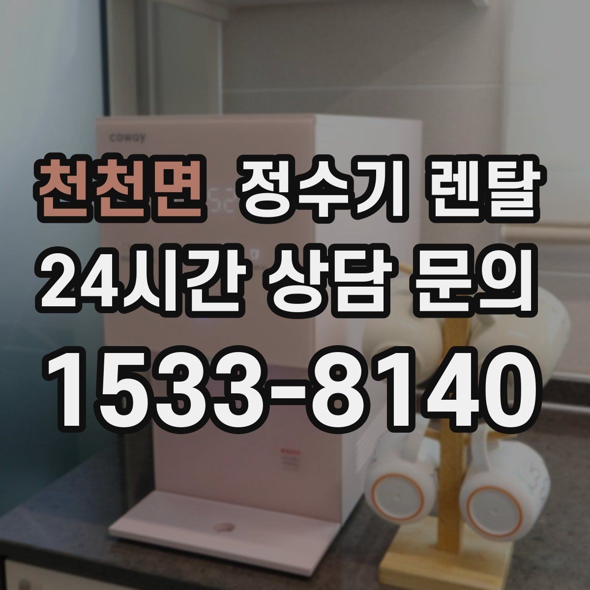 천천면 정수기 렌탈 월 렌탈료에 포함되는 항목 정리