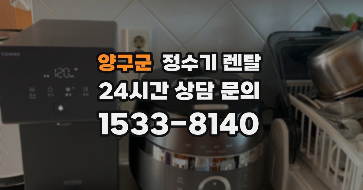 양구군 정수기 렌탈